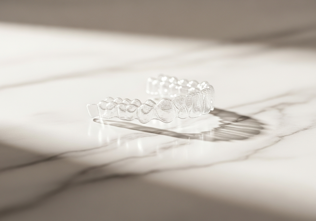 Clear aligner tray for Invisalign treatment at Venetian Pointe Dentistry, Orlando